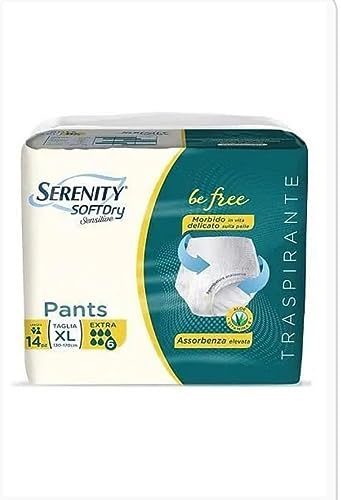 SERENITY PANNOLONI MUTANDINA PULL UP BE FREE EXTRA TAGLIA XL 8 CONFEZIONI DA 14 PEZZI