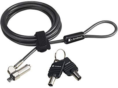 Cadenas pour Ordinateur Portable Dynabook - Verrou pour Câble Sécurisé avec Clé - Verrou Portable avec Barre De Rotation A 360 Degrés - Système De Verrouillage Et De Clé Robuste pour Gadgets