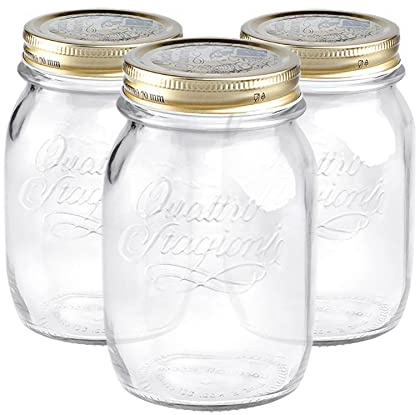 Bormioli Rocco Quattro Stagioni -Lagergläser - 500ml - Pack Von 3