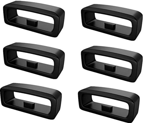 6 anelli di ricambio in gomma per Samsung Gear S3 Frontier/Classic, supporto per cinturino in silicone da 22 mm