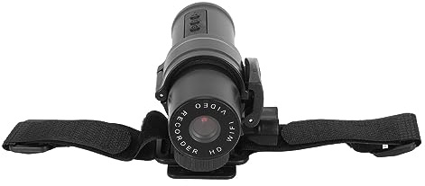 Plyisty Telecamera per Casco Moto da Bici 1080p Sport per Bicicletta Mini Action Adventure Dash Cam Accessori per Casco Moto, Grandangolo 120°, Connessione WiFi