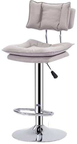 DRMEE Barhocker Höhenverstellbar Höhenhocker Stühle Barstuhl Metall Verstellbarer Barhocker Ergonomische Thekenhocker Hohe Hocker Küche Bar Hocker(B)