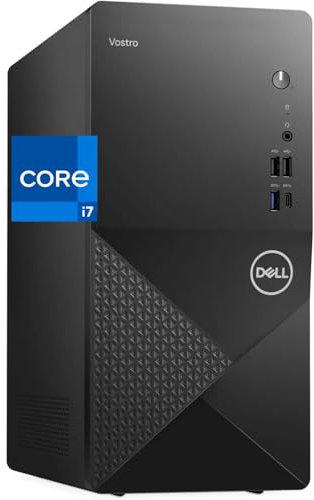 Dell Vostro Ordinateur de Bureau Tour 3910 Intel Core i7-12700K, RAM 16 Go, SSD NVMe 512 Go, Intel UHD 770 Graphics, Wi-Fi, Bluetooth, Windows 11 Pro Noir