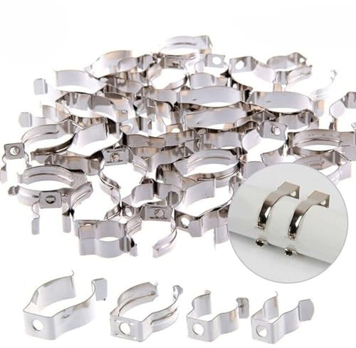 48PCS Spring Clips for Hanging Tools – 4 Size -Duty Tool Clip Wall Mounted Metal, Wall-Mounted Tool Clip for Organising Garages, Sheds, Workshops