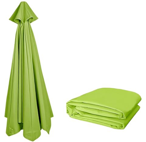 3.50M Rechange pour parasol de patio en extérieur | Remplacement robuste pour parapluie de marché | Toile de parasol pour 8 baleines | Protection UV et imperméable | auvent de rechange Seulement