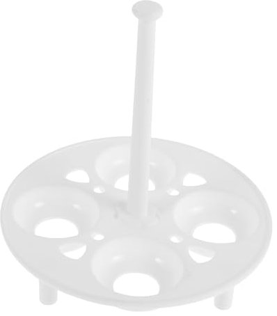 GALPADA 2 Piezas Soporte de Vapor Huevos de Resistente Altas Rack de Cocción Hervir y Cocer Huevos Compatible con Microondas y Accesorios de Cocción Eléctrica