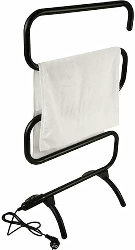 Radiatore scaldasalviette Elettrico, scaldasalviette a Stelo Libero per Il Bagno, portasciugamani riscaldato Portatile a 5 Barre, stendibiancheria a Forma di