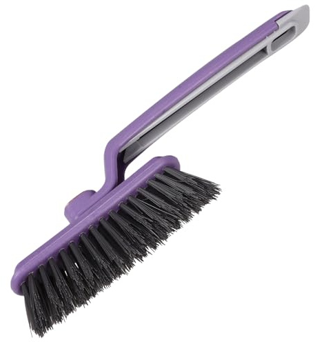 SOESFOUFU Rotating Crevice Cleaning Brush with Bristles for Hard to Reach Gaps and Corners Ergonomic Handle Scrub Tool for Kitchen Stovetop Window Tracks Bathroom and Countertops Cleaning