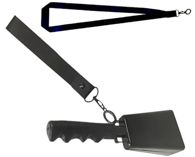 Kuhglocken aus Metall mit Griff, für die Schule, Handheld, Kuh zum Anfeuern von Wettbewerben, Hochzeiten, Party-Zubehör