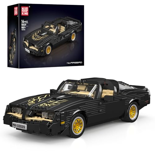 Mould King 10029 Technik Sportwagen Modell Klemmbausteine Bausteine Kit, 1157+ Stücke Kreatives Oldtimer Auto Modell, MOC Rennwagen Bausteine Kit für Jugendliche 14+/Erwachsene/Fahrzeug Sammler