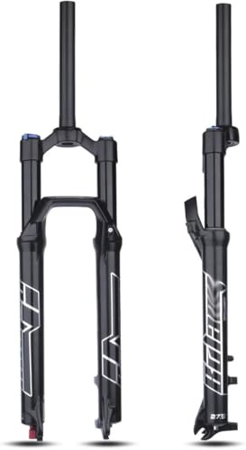 Kcolic Forcella Ammortizzata MTB 27,5/29 Forcella Pneumatica con Tubo Dritto 1 1/8 Escursione 100 Mm Sgancio Rapido Estensione Freno Disco 9X100 Mm Smorzamento A,27.5in