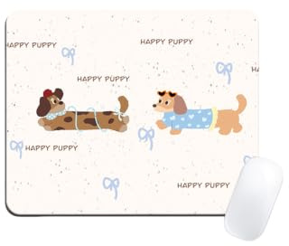 KACZUS Tapis de souris 1 pièce – 26 x 21 cm (2 mm) – Traçage optique précis et surface antidérapante | Cadeau personnalisé pour adeptes du teckel et maintien posture optimale bureau