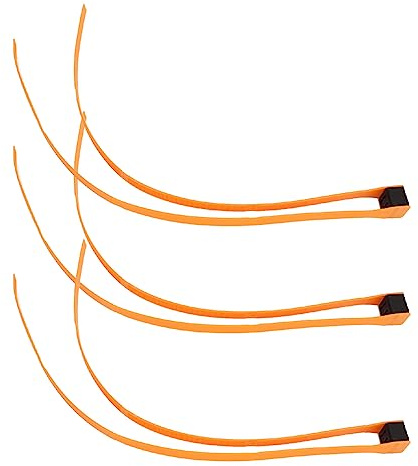 WGFOIP Brida de Nailon para Cables, Sujeción Automática Duradera, 3 uds., para Uso en Equipos Deportivos Al Aire (Naranja)