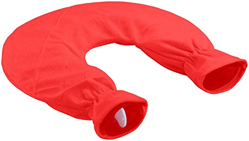 infactory Halsvärmare flaska: Hals-varmvattenflaska med avtagbart fleeceöverdrag, 2,5 liter (nackvärmeflaska, nackvärmekudde, fotvärmare)