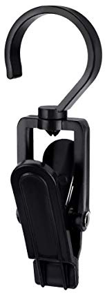 LegendTech 20 Stück Handtuch Clips Handtücher Geschirrtücher Aufhängen Handtuchclips Clips Klammer Haken Wäscheklammer Wäsche Klammer Klammerhaken Hosenbügel Stiefelklammer Sockenklammer, Schwarz