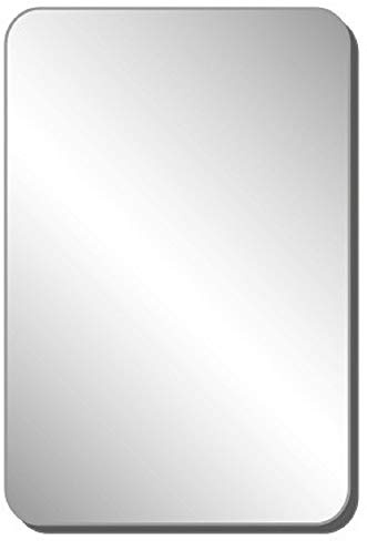 Centralferramenta Specchio Acrilico 60x40 cm, A Parete, Senza Cornice, Bianco