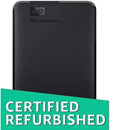 WD 2TB Elements Portable External Hard Drive - USB 3.0 - WDBUZG0020BBK-WESN (Renewed)