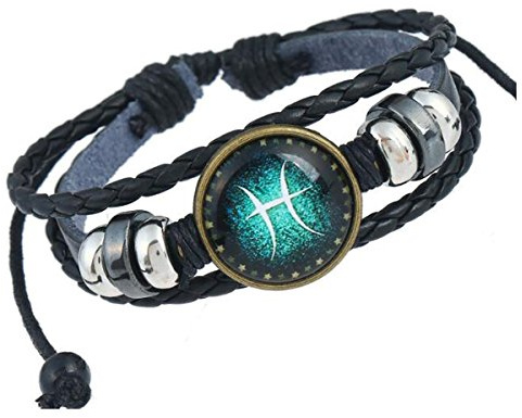 MeiPing Lederarmband, Unisex, Sternbild 12