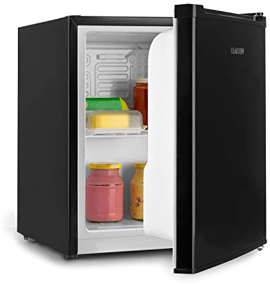KLARSTEIN Scooby Mini Frigo, Sistema EcoExcellence, 40 L di Capacità, Regolatore di Temperatura, Ripiano Estraibile, Vano Bottiglie fino a 2 Litri, 41 dB, Nero