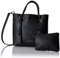 Calvin Klein Women's Gabrianna Bubble Lamb Mini Tote Crossbody, Black/Gold, One Size