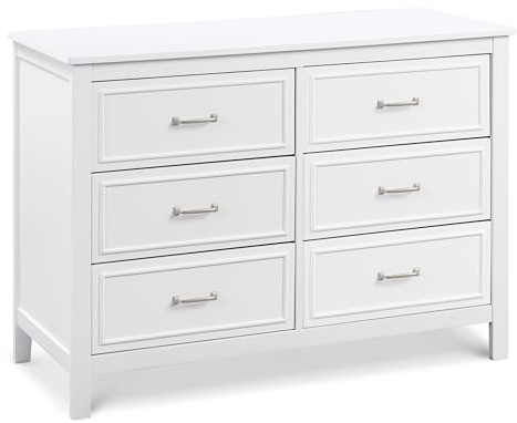 Davinci Charlie 6-Drawer Double Dresser in White