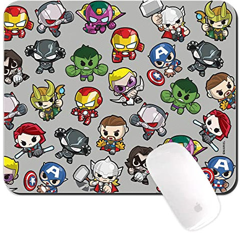 ERT GROUP Original und offiziell lizenziert von Marvel Anti-Rutsch-Mauspad, Muster Avengers 024, Anti-Rutsch-Computer-Mauspad, rechteckig 220 mm x 180 mm