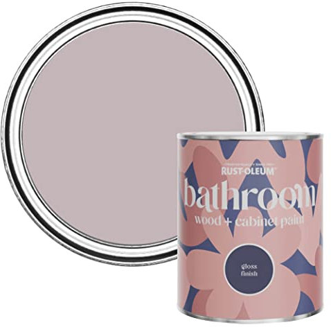 Rust-Oleum Feuchtigkeitsresistenter Badezimmerlack für Holz und Schränke in hochglänzendem Finish - Flieder Wein 750ml
