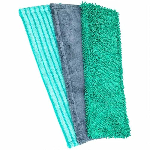 Pastaclean® 3 Stück Wischbezüge | Wischmop Bezug für alle gängigen Klapphalter | 100% Microfaser Bezug Optimal zur Gründlichen Reinigung von Glatten und Unebenen Böden | Mikrofaser Moppbezug Set