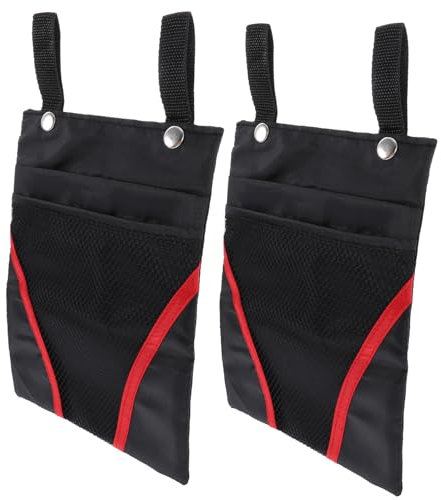 Toddmomy Fahrrad Lenkertasche 2 Stück Hängetasche Für Fahrradkorb Schwarz Mit Roten Akzenten Vielseitig Einsetzbar Für Elektrofahrräder Roller Und Andere Praktische Aufbewahrungstasche