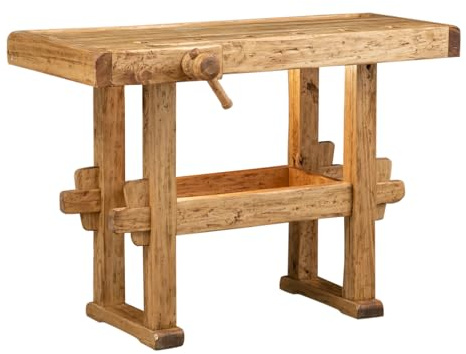 Biscottini Tavolo alto da lavoro L130,5XPR69,5XH90,5 Made in Italy - Banco da lavoro - tavolo cucina - Tavolo carrello porta attrezzi - Tavolo da lavoro