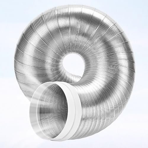 Tubo Flexible Ventilación Exterior para Extractor de Aire de Baño con Tubo de Extensión, Manguera de Conducto de Ventilación Flexible de Alta Resistencia para Secadora, Conducto de Aluminio(400cm(13ft