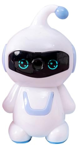 HAPINARY Bleistiftanspitzer Manuell aus Kunststoff und Eisen Blau ohne Grate Cartoon Roboter Design Anleitung zum Anspitzen Schulbedarf für Kinder zum Einfachen Anspitzer im Büro