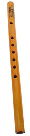 Flûte D'élève en Bambou 33cm, 7 Trous, pour Débutants, Présent Rentrée | Son Pur, Léger et Portable, pour Cours de Musique Scolaire et Performances, Jaune