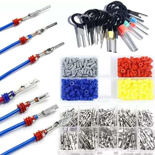PENYUY Car Electrical Connectors Kit, 420PCS Wire Crimps & 400 Seals, 18 Removal Tools-Automotive Electrical Connectors for Cars, Trucks, Motorcycles, Boats – Durable, Waterproof, Easy to Use