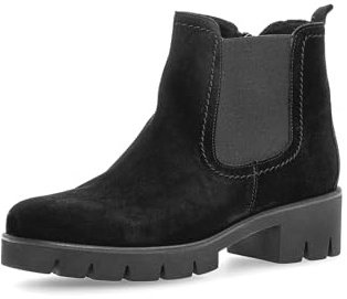 Gabor dam Chelsea Boots, stövletter, ankelstövlar, bästa passform, Svart 17, 39 EU