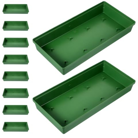 UKCOCO Bases para Arreglos de Flores de Plástico 11 Pulgadas Juego de 10 Cuencos Reutilizables para Centros de Mesa Soporte para Espuma Floral Ideales para Bodas y Fiestas