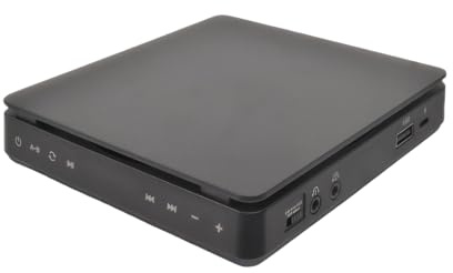 LIXSAZSE Piccolo lettore DVD con supporto USB e CD-RW Lettori DVD MP3 ABS per la casa Lettore compatto economico