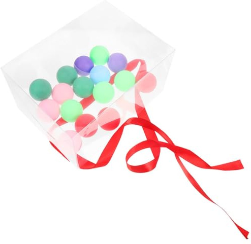 Milisten Juego Interactivo de Twerking Balones Temblorosas para Fiestas y Reuniones Familiares, Accesorio para Juegos Navideños y Entretenimiento al Aire Libre, 1 Set de Caja de Ping Pong
