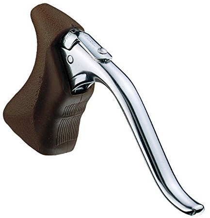 Dia-Compe 204 QR Bremshebel für Rennrad/Singlespeed 1 Paar- mit Quick Release - braun