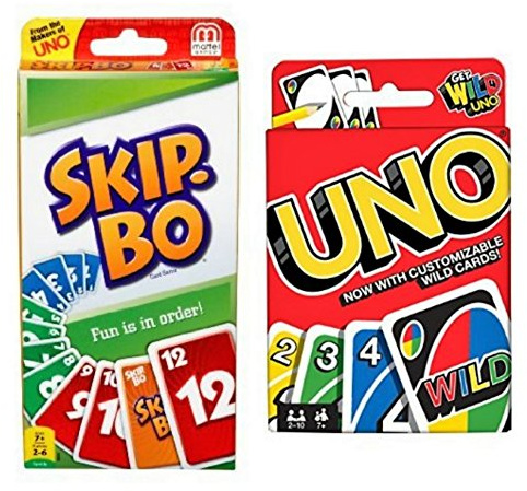 Bjdesign Bjdesign Skip Bo Card Game Bundled with Uno