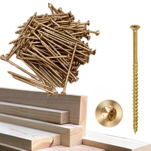 KLIMAS 200 St. Spanplattenschrauben Holzschrauben TORX Teilgewinde verzinkt Ø 5x80