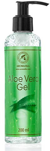 Aloe Vera Gel 200ml - Aloe Barbadensis - Aloe Vera Gel da Barba - Gel di Aloe per la Cura Della Pelle e Capelli - Aloe Vera per Viso - Gel Lenitivo e Idratante per Tutti i Tipi di Pelle