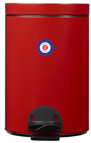 ROSSIGNOL Poubelle de cuisine, Poubelle 14L, Poubelle à pédale, Fabrication française, Seau intérieur amovible avec anse, Pratique ELORA