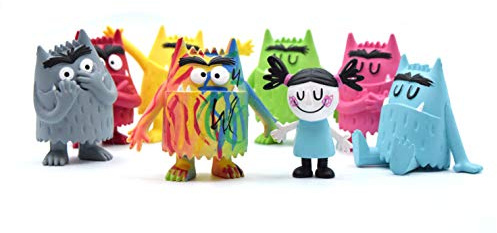 Comansi - Set Completo con 8 Figuras, Juguete de El Monstruo de Colores de Anna Llenas, Figuras Coleccionables y Recursos Emocionales para Niños