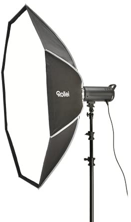 Rollei Profi Studio-Blitz klick-Octabox 150cm - Faltbare Octagonale Softbox mit Bowens-Anschluss - Lichtformer für Studio-Blitzgeräte, 28161_Parent