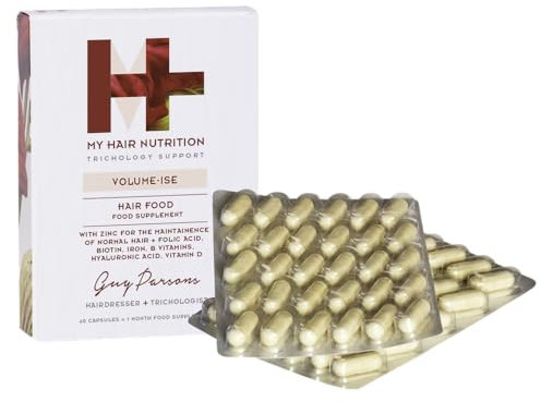 MHD Volume-ISE Biotin Capsules Hair Vitamins | 60 Hair Vitamins for Growth and Hair Loss | Biotin Supplements with Zinc, BVitamins, Collagen & Cysteine | Pack of 60 1 Month Supply