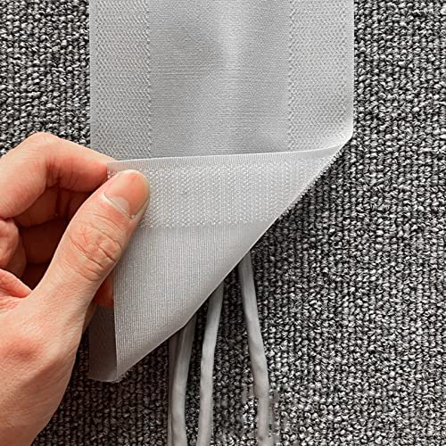 Kabelkanal Kabelschlauch Kabelmanagement Teppich-Kabelstreifen-Concealer für Treppenflure Büro, Stoff lang breit Verlängerungskabelkanal, Haustierschutz für Kinder (Color : Grey, Size : 3m(10ft))