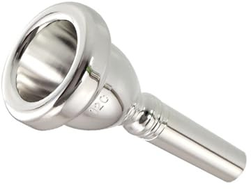 Pangmao Trombone Silver Plated Mouthpiece (6 1/2AL) Baritone Euphonium Mouth Piece Replacement Musical Instruments Accessories (Silver 6 1/2AL)