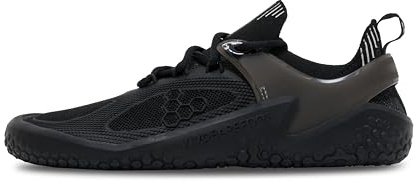 Vivobarefoot Motus Strength Barfota Zero-Drop skor | Förbättrar styrka och stabilitet | Lättvikt för träning och löpning | Bred passform jordningsskor, Obsidian, 7 Wide