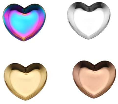 Cosmin Buntes Edelstahl-Tablett Zur Aufbewahrung Von Spiegeltabletts für Kleine Gegenstände, Schmuck-Display-Tablett, Dessertteller-Dekoration